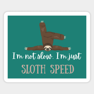 I am not slow. I'm just sloth speed Magnet